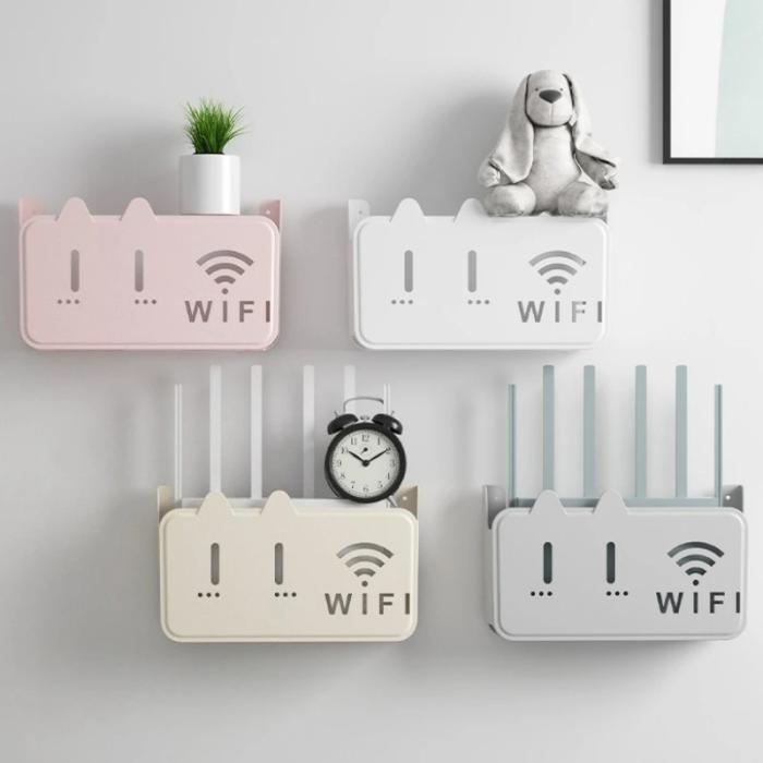 Smart Self Adhesive WiFi Router Cover Box – No Drill, Dustproof, 5 Years Warranty - MC123
