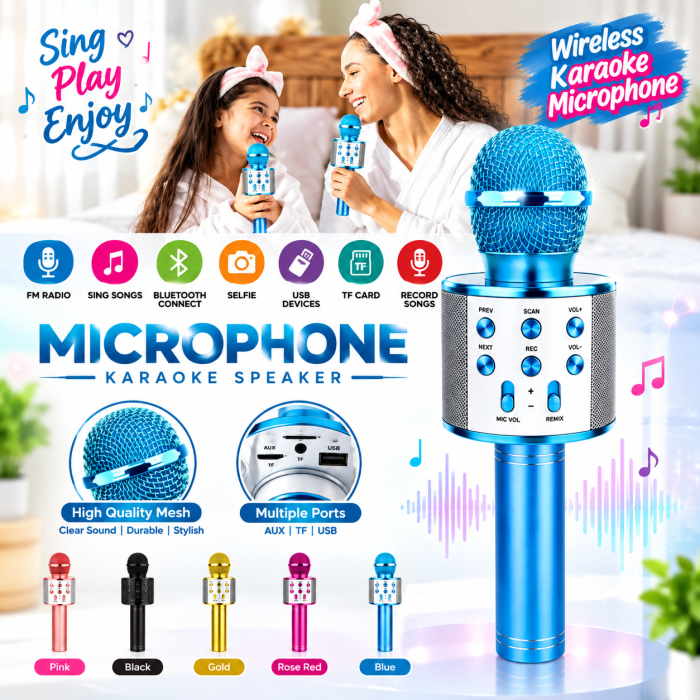 Wireless Microphone Hifi Speaker